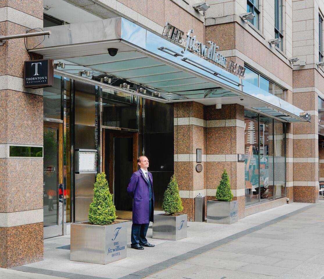 The Fitzwilliam Hotel Dublin Exterior photo Entrance to the hotel