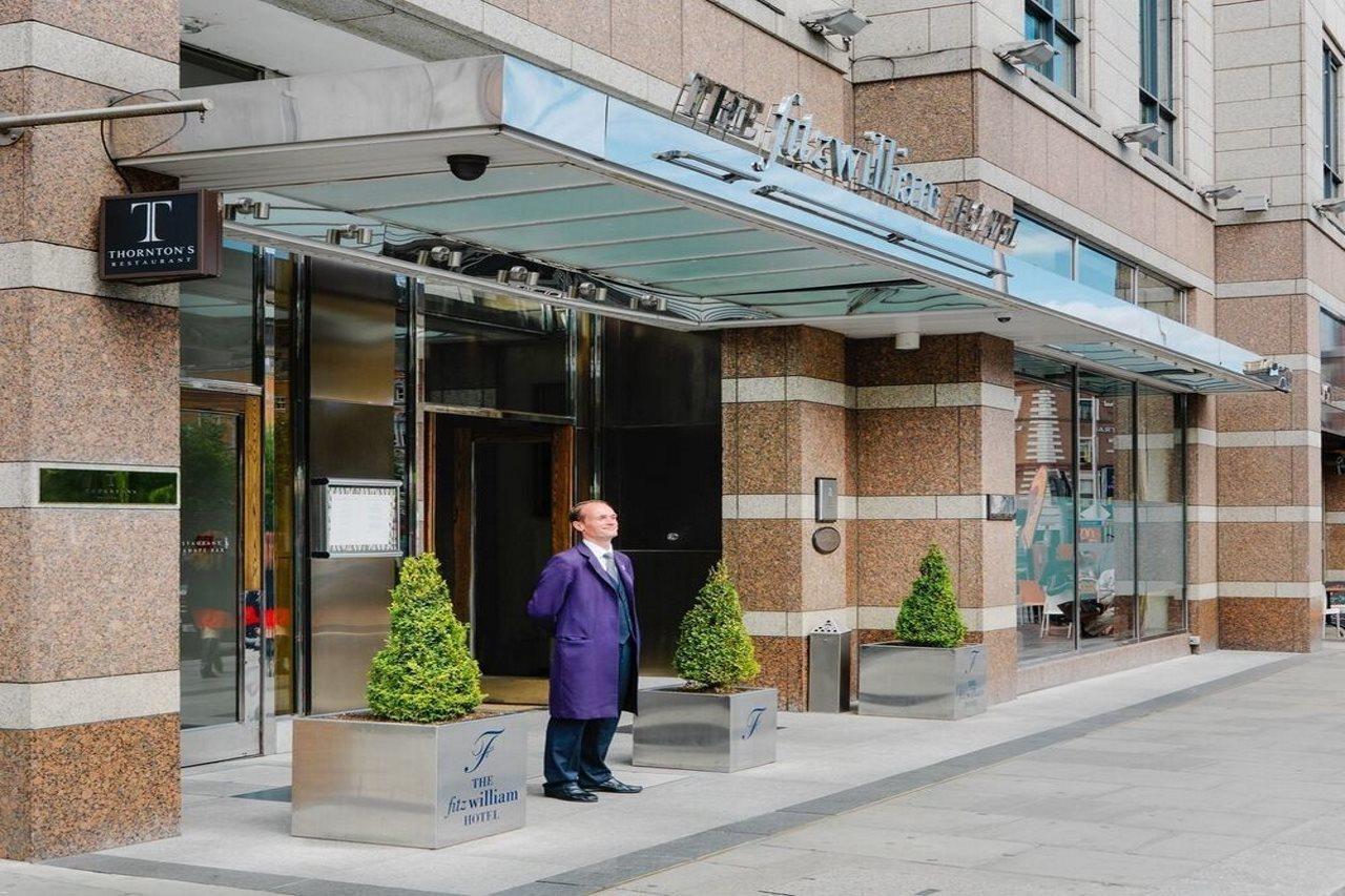 The Fitzwilliam Hotel Dublin Exterior photo Entrance to the hotel
